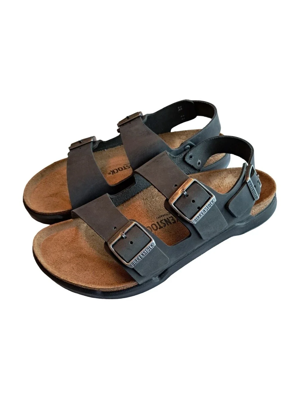 Birkenstock Milano Crosstown Sandals Oiled Leather Size Mens 9/ Wmns 11 Reg Fit